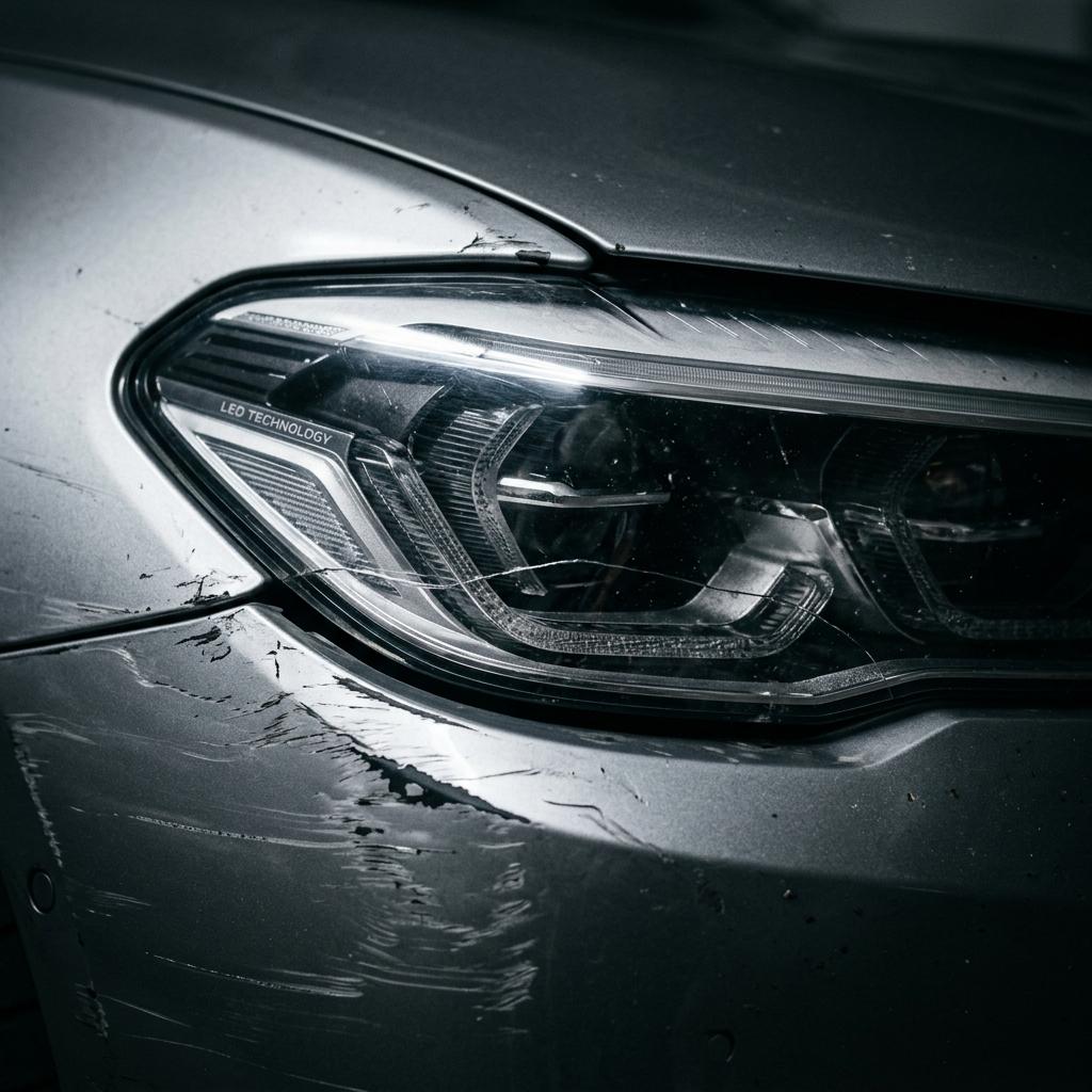 5 Sinais Inequívocos de que um Carro já foi Batido