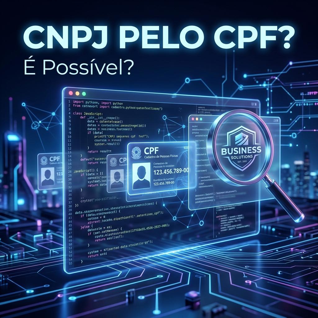 CNPJ pelo CPF: É possível consultar o dono de uma empresa?